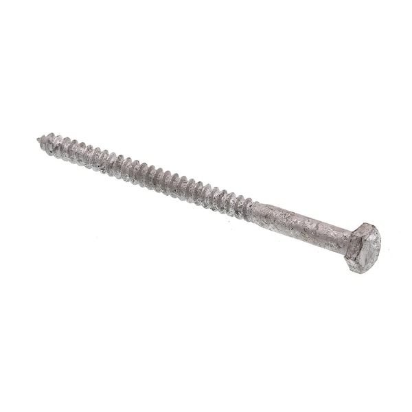 Prime-Line Hex Lag Screw 1/4in X 4in A307 Grade A Hot Dip Galvanized Steel 15PK 9055287 - main